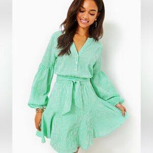 NWT Lilly Pulitzer Carla Dress Spearmint Harbor Stripe Size 8